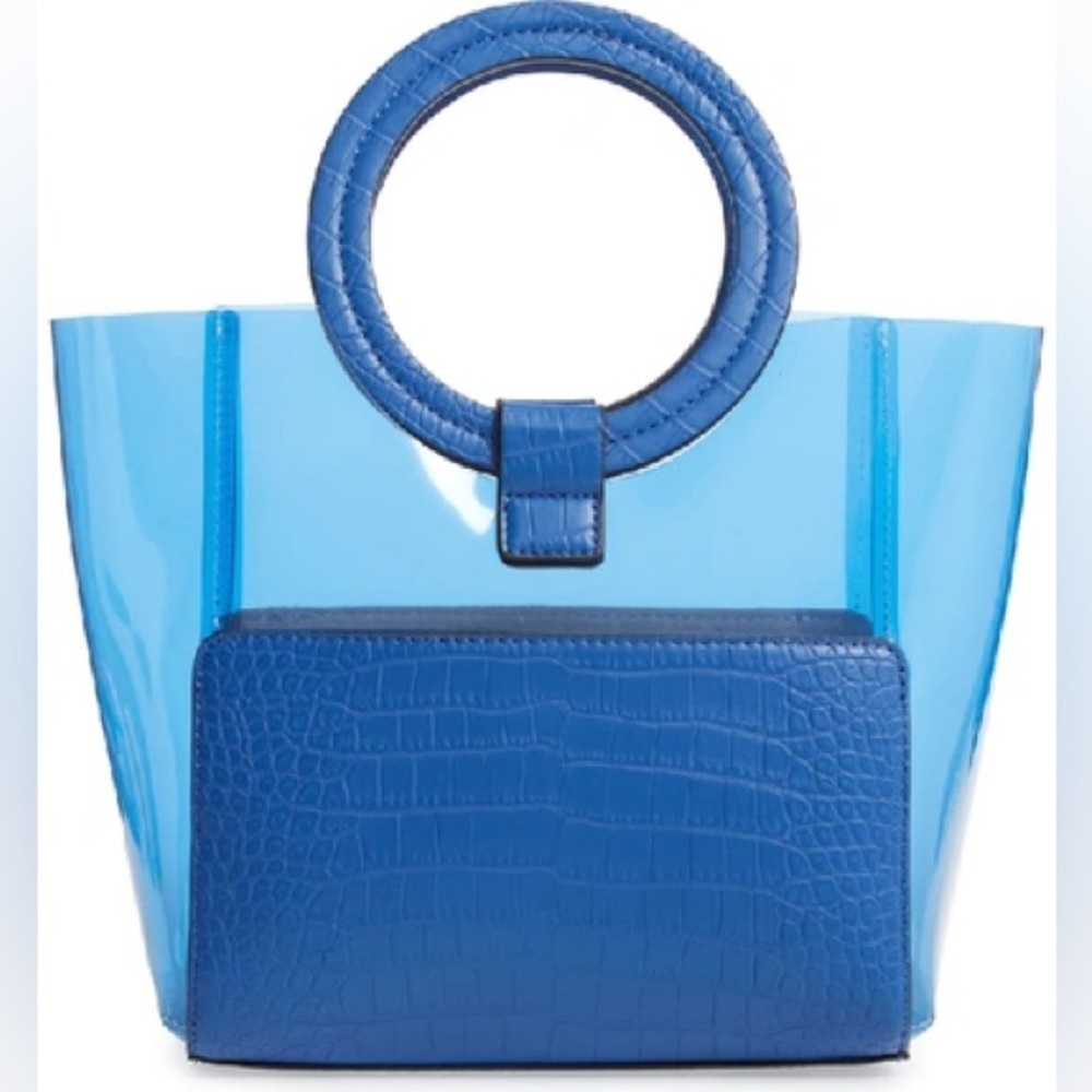 Small Clea Faux Leather Tote